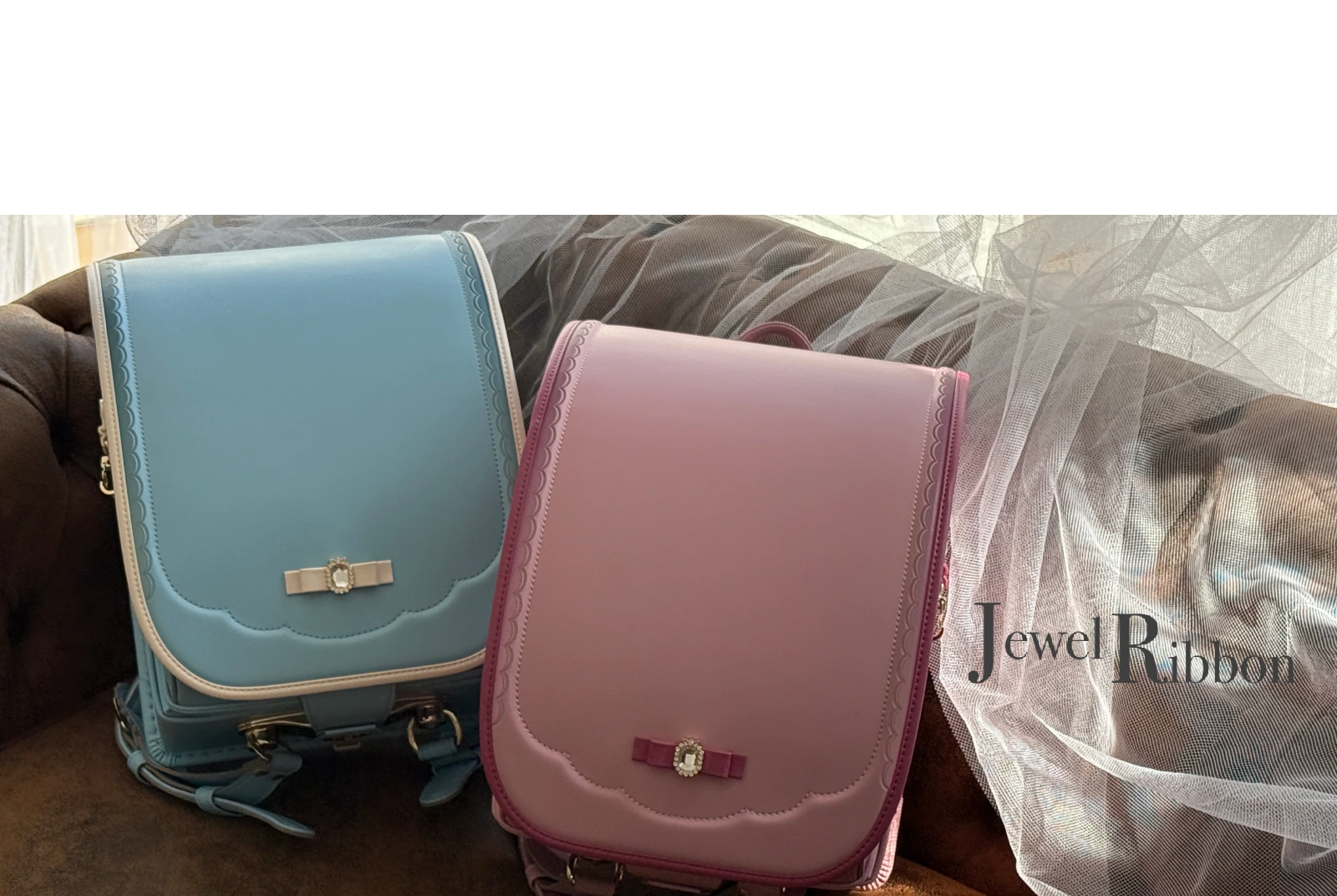 ジュエルリボンランドセル ダーク・ブラウン・ブラック画像