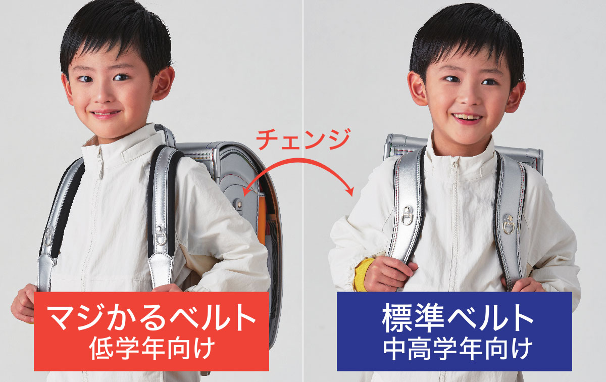 マジかるベルトと標準ベルトの比較